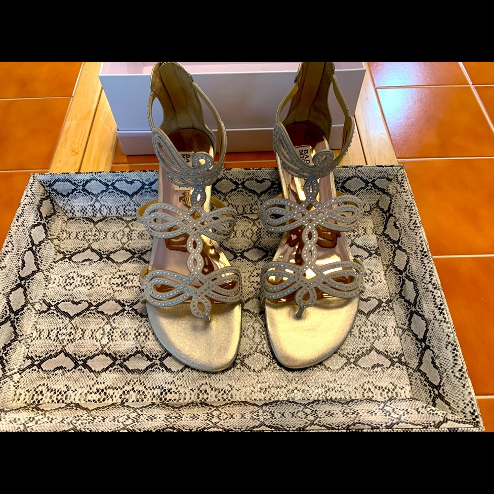 New in the box - Badgley Mischka Evening Wear Ankle Gladiator Style Shoes